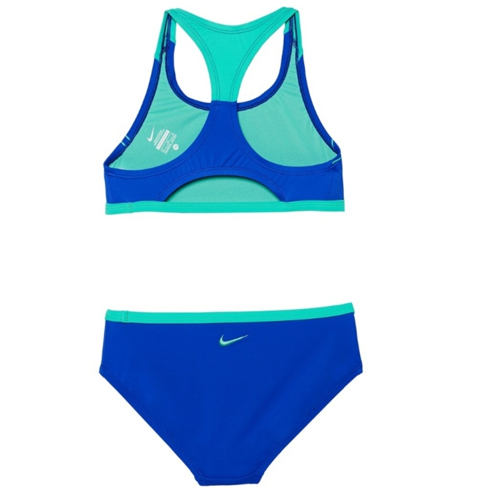 🆕️ Nike 2-Pc. Swooch Racerback Bikini Swimsuit LP - Picture 2 of 8
